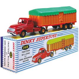 Dinky Toys 36B Supertoys - Tracteur Willeme Et Remorque