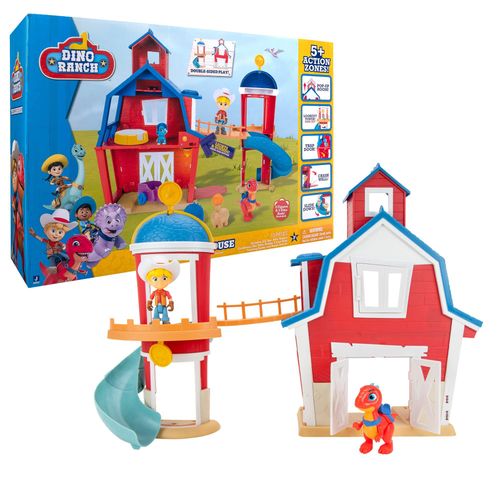 Dino Ranch - Riche Playset Jouant Le Clubhouse Avec 5 Environnements De Jeu Comprend Deux Mini Personnages Et Deux Mini Dino Dna10000 Jeux Prcieux