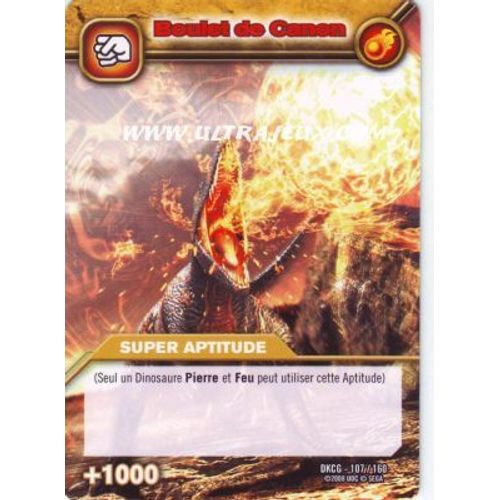 Dinosaur King boulet de canon, super aptitude + 1000 107/160 Rakuten
