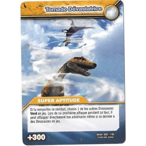 Dinosaur king super aptitude tornade dévastatrice 068/100 Rakuten