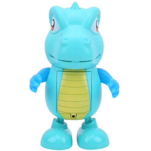 Dinosaure dansant electrique musical alimente par batterie, robot de dessin anime, jouets cadeaux pour enfants, jouet dinosaure dansant vert