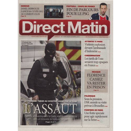 Direct Matin (Quotidien) / 22-03-2012 N1055 : Jamel Debbouze / Comedy Club (1/2p) Kev Adams (1/3p)
