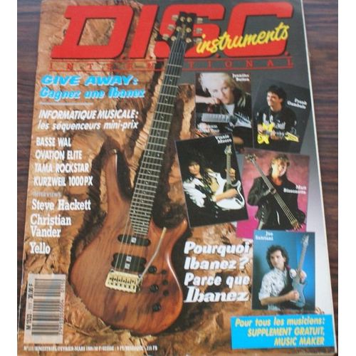 Disc International N 111 V Moore J Batten F Gambale M Bissonette Joe Satriani S Hackett C Vander Ye