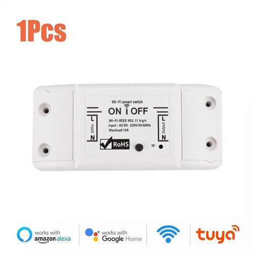 Disjoncteur De Commutateur Intelligent Wifi Tuya/Smart Life App, Commande Vocale  Distance Sans Fil, Fonction De Synchronisation, Fonctionne Avec Alexa Google Assistant