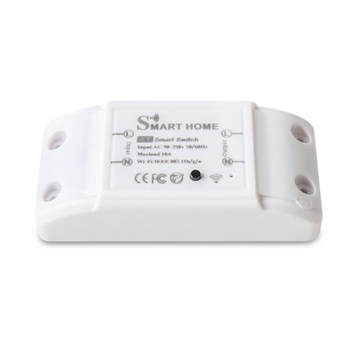 Disjoncteur Intelligent Sans Fil Wi-Fi 2.4ghz 10a 2200w, Application Pour Smartphone, Assistant Vocal, Module Interrupteur Lumineux, Contrleur Pour Maison