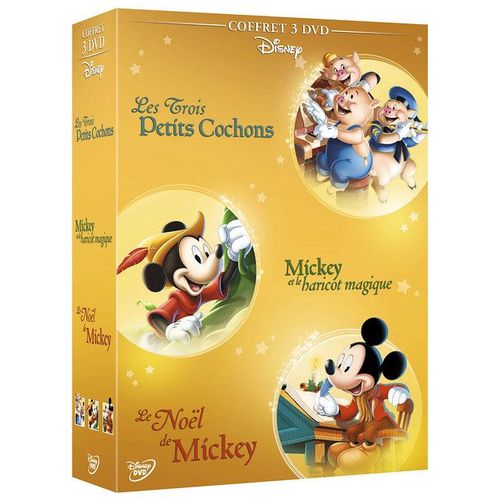 Disney Animation : Les Intemporels - Coffret - Les 3 Petits Cochons + Mickey Et Le Haricot Magique + Le Nol De Mickey - Pack de Burt Gillett