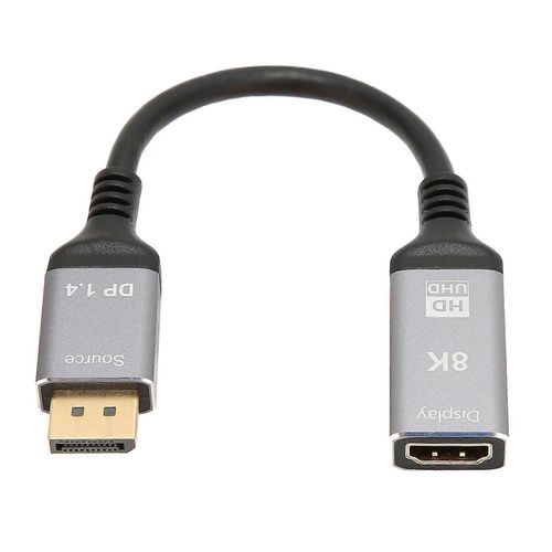 DisplayPort 1.4 vers HD Interface multimdia 2.1 Cble 8K 48Gbps Prise en charge HDR 3D AV Adaptateur Cordon pour PC portable TV Projecteur
