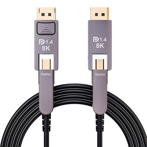 Displayport 8K Fibre Optic Cable Displayport 1.4 To Mini Displayport Fibre Optic Cable, Thunderbolt 2 Compatible, For Macbook Pro/Air Suface Pro (T0206-10M)[HDM5233413]