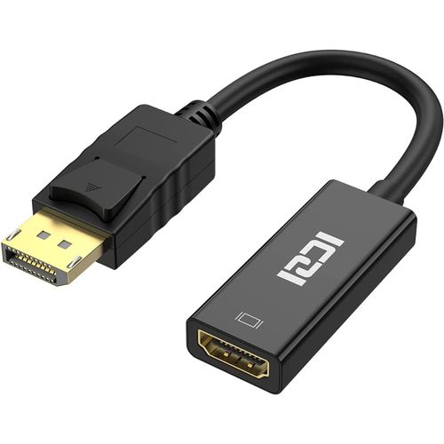 Displayprot Vers Hdmi 4K 30Hz Adaptateur Displayport Mle Vers Hdmi Femelle Unidirectionnel Pour Hp Elitebook Thinkpad Nvidia Ordinateur De Bureau Et Plus[YIN4184590]