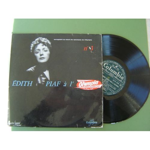 Disque 33 Tours/25 Cm * Edith Piaf  L'olympia N3**Columbia Fs 1075 /1958 - 