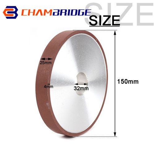 Disque De Meuleuse Parallle De Meule Abrasive Plate De Diamant De 150mm/180mm/200mm Pour La Fraise En Acier Au Carbure De Tungstne - Type 150x25mm-Grit 150