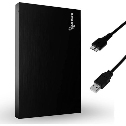 Disque Dur Externe Portable 1 to, Format de Poche 2,5 Pouces USB 3.0 Disque Dur Externe de Stockage de donnes, Compatible avec PC de Jeu, Mac, Ordinateur Portable, Xbox One, PS4 (Noir)
