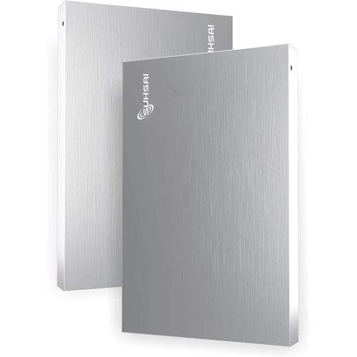 Disque Dur Externe Portable USB 2.0 Disque Dur de Stockage 250 Go Disque Dur de Transfert de donnes Haute Vitesse Compatible avec PC, Mac, Windows, Ordinateur de Bureau (Argent)