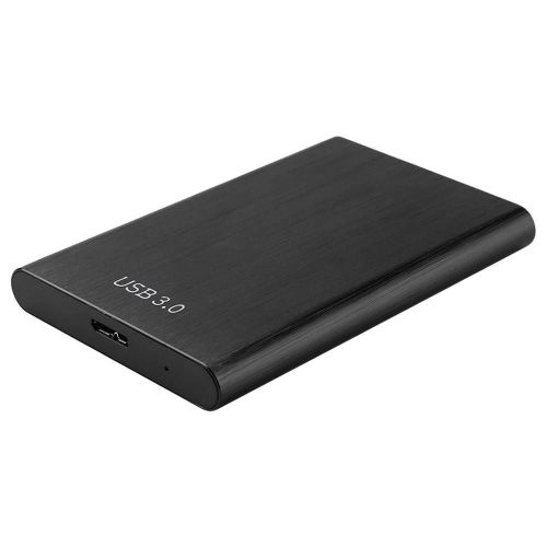 Disque dur externe portable USB 2.5, disque dur en mtal, Plug and Play, Macbook, tablette, ordinateur, 3.0 pouces, 1 To-Noir