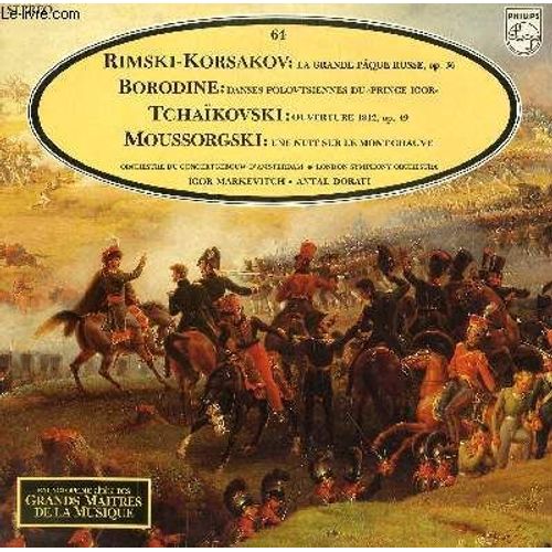 Disque Vinyle 33t la Grande Paque Russe de Rimsky Korsakov / Danses Polovtsiennes du Prince