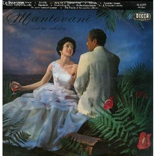 Disques Vinyle 33t Mantovani And His Orchestra. Face 1: Stars And Stripes Forever, Estrellita, Theme From A Summer Place, Granada, Forgotten Dreams, Thunder And Lightning Polka. Face 2: ... - Mantovani
