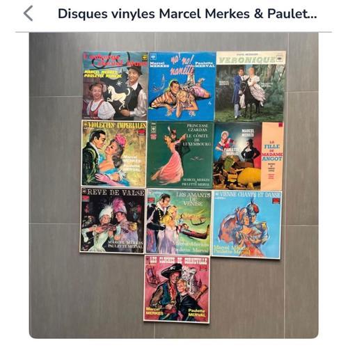 Disques Vinyles 33t Marcel Merkes & Paulette Mercal - 
