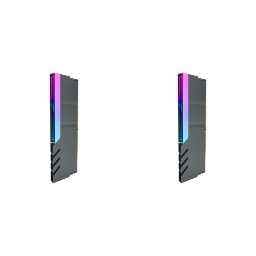 Dissipateur de chaleur en alliage d'aluminium rsistant  la chaleur,refroidisseur,accessoires informatiques,Ram Religieux,AHatchDiAluminium,DDR4,DDR5,5V,3PIN,ARGB - Type Black 2PCS