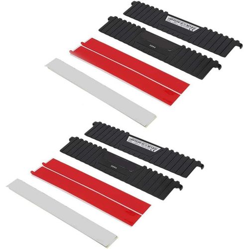 Dissipateur de Chaleur, Refroidisseur de mmoire de Bureau, Banque de mmoire de Bureau  Bande troite en Aluminium pour dissipateur de Chaleur 2Pcs, pour DDR/DDR2/DDR3/DDR4.[S1159]