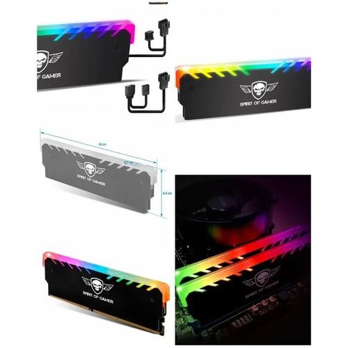 Dissipateur Refroidisseur thermique PC pour mmoire RAM DDR-DDR3-DDR4 ARGB MEMORY