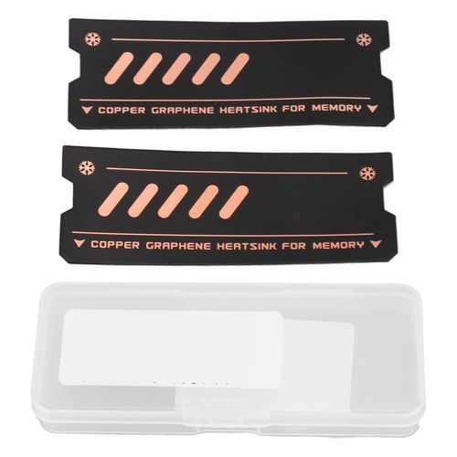 Dissipateur thermique de mémoire d'ordinateur portable, double couche de graphène, feuille de cuivre, refroidisseur de mémoire à accès aléatoire pour DDR5 DDR4 DDR3 DDR2
