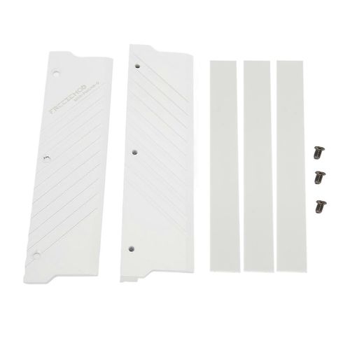Dissipateur thermique de mmoire RAM MEO pmoab g Refroidisseur de mmoire RAM en alliage d'aluminium Dissipateur thermique DDR5 pour systme de refroidissement par eau d'ordinateur blanc