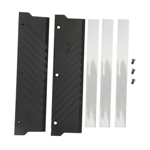 Dissipateur thermique de mmoire RAM MEO PMOAB G Refroidisseur de mmoire RAM en alliage d'aluminium Dissipateur thermique DDR5 pour systme de refroidissement par eau d'ordinateur Noir