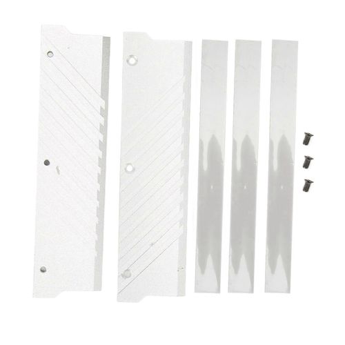Dissipateur thermique de mmoire RAM MEO pmoab g Refroidisseur de mmoire RAM en alliage daluminium Dissipateur thermique DDR5 pour systme de refroidissement par eau dordinateur Argent