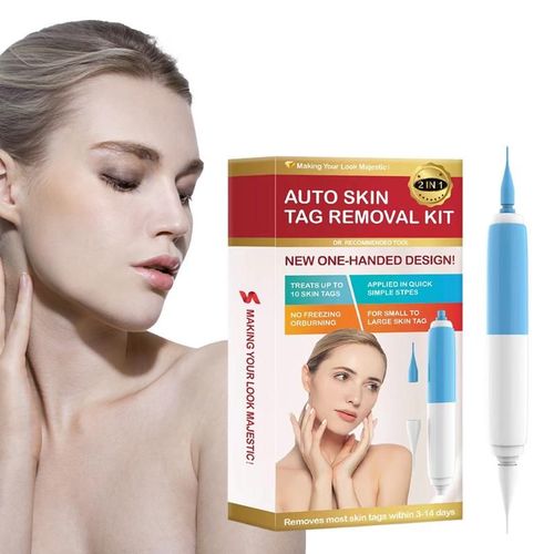 Dissolvant Automatique D'tiquettes De Peau, Kit D'limination Des Verrues, Sans Douleur, Pour Le Corps, Le Visage, Le Cou, Nettoyage, Tampons  Usage Domestique
