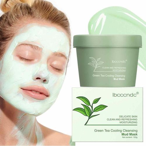 Dissolvant De Points Noirs Au Th Vert, Crme Pour Le Visage, Boue, Livres Profonds, Hydratant, Cicatrisant Et Relaxant, Argile, Couverture Qualifie Ale, limine Les Points Noirs