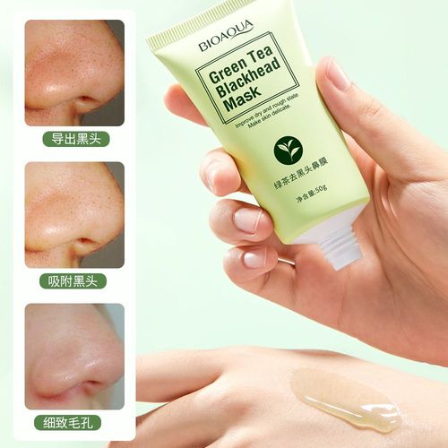 Dissolvant De Points Noirs Au Th Vert, Masque Facial Pour Le Nez, Masque De Dchirement Des Pores, Traitement De L'acn, Nettoyage En Profondeur, Soins Pour La Peau