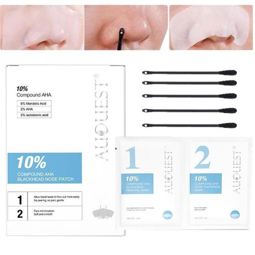 Dissolvant De Points Noirs, Bandes De Pores, Patch Nasal Non Irritant Pour Visage  L'huile, Grand Patch De Boutons De Nez
