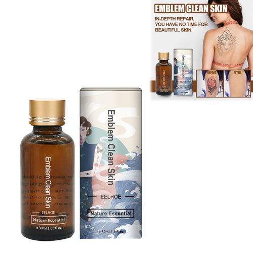 Dissolvant De Tatouage 30ml 4 Semaines, Systme De Dcoloration Naturelle, Indolore, Sr Et Permanent, Couleur Et Noir
