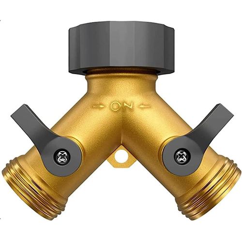 Distributeur 2 Voies (Y) Avec Vannes D'arrt, Distributeur De Tuyau D'arrosage, Distributeur 2 Voies 3/4 Po En Y, Distributeur De Raccordement D'eau, Pour Cuisine Domestique