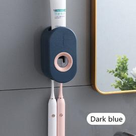 Distributeur automatique de dentifrice mural,porte-brosse  magnétique,accessoires de salle de bain