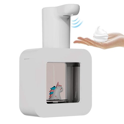 Distributeur Automatique De Savon Moussant Sans Contact Avec Veilleuse - tanche, Rechargeable, Capacit De 400 Ml, Idal Pour Les Enfants
