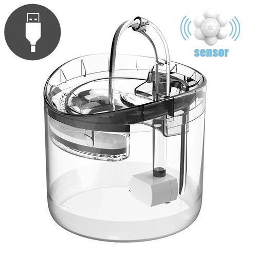 Distributeur D'eau Automatique Sans Fil Pour Animaux De Compagnie,Fontaine  Eau Pour Chat,Bol D'eau Intelligent Pour Chiot,Fournitures Pour Animaux De Compagnie En Surpoids - Type B-With Sensor