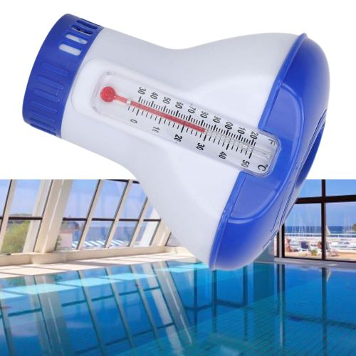 Distributeur De Chlore Chimique Flottant Pour Les Piscines,Accessoire Avec Une Pompe D?Application Automatique Pour La Dsinfection Et Un Thermomtre Intgr, Taille 5 Pouces,