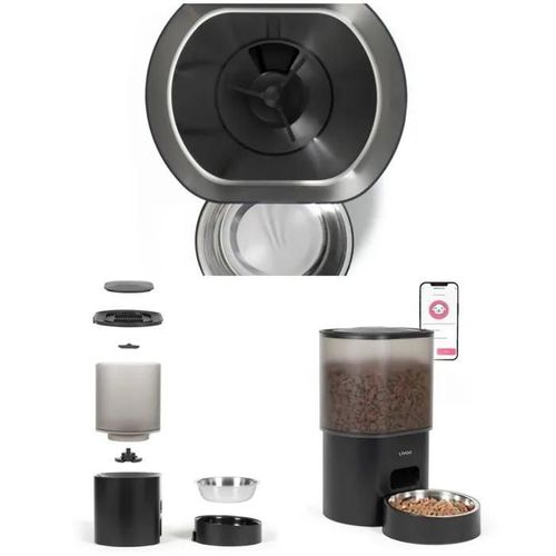 Distributeur De Croquettes 3l Automatique - Tuya Compatible Ios Et Android Via Wifi 2.4g