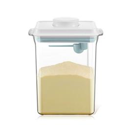 Distributeur de lait en poudre pour bébé, boîte de rangement avec couvercle  de cuillère à une touche, farine de céréales, sucre, étui d'organisation  alimentaire pour la cuisine 1,7 l 2,3 l
