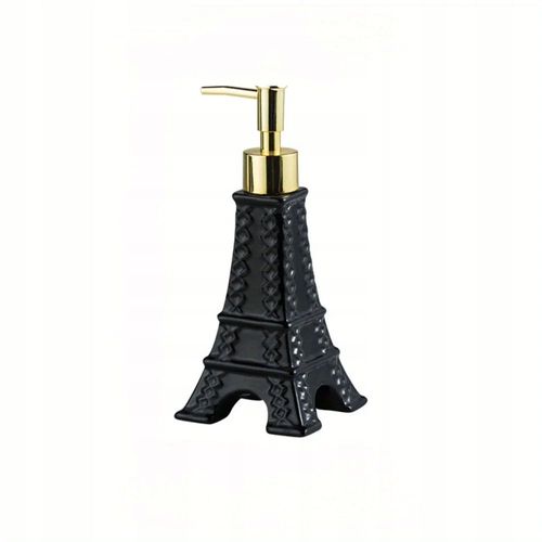 Distributeur De Savon Shampooing Tour Eiffel Paris 200 Ml Noir