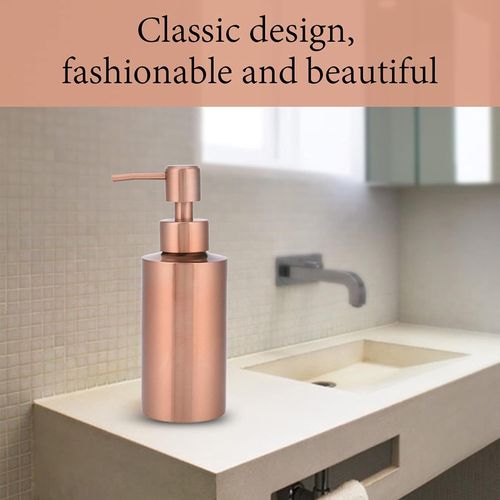 Distributeur Savon Cuivre,Ld,Distributeur Sapone Oro,Porta Sapone Rosa,Cuivre Diamant Et Coupe Distributeur De Savon Pompe En Acier Inoxydable Cuisine Salle De Bains Comptoir Pompe  Main Li[X597]