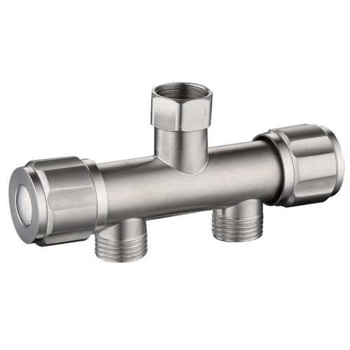 Diviseur DEau En Acier Inoxydable Doubles Poignes Robinets De Machine  Laver Faciles  Installer