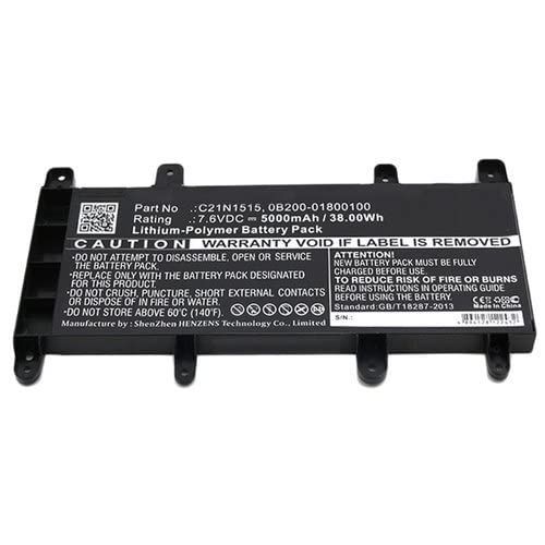 DLH - Batterie de portable (quivalent  : ASUS C21N1515, ASUS 0B200-01800100, ASUS 0B200-01800000, ASUS 0B200-01800200)