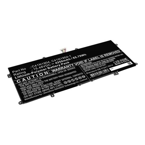 DLH - Batterie de portable (quivalent  : ASUS C41N1904, ASUS 0B200-03660000, ASUS 0B200-03660200, ASUS 0B200-03660300, ASUS 0B200-03660400, ASUS 0B200-03660500, ASUS 0B200-03660600, ASUS...