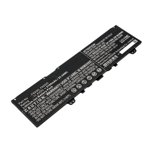 DLH - Batterie de portable (quivalent  : Dell F62G0, Dell 0F62G0, Dell RPJC3, Dell 39DY5)
