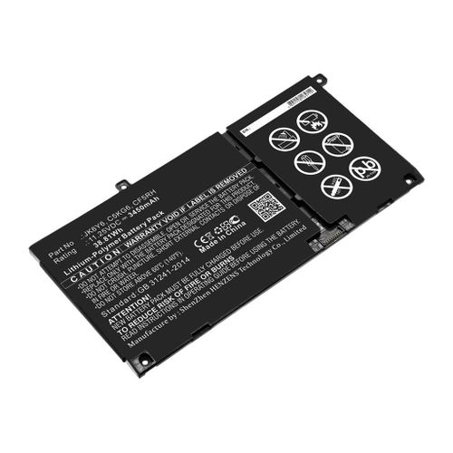 DLH - Batterie de portable (quivalent  : Dell JK6Y6, Dell 0JK6Y6, Dell CF5RH, Dell C5KG6, Dell 5NDNH, Dell K3N6W)