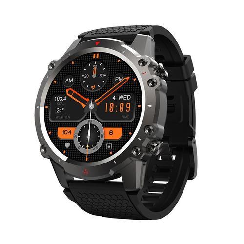 Dm52 Smartwatch 1,45 Pouces Ecran Hd, Musique, Frequence Cardiaque, Oxygene Du Sang, Plusieurs Modes D'exercice, Appel Bluetooth, Android Ios Smartwatch, Hommes Noir