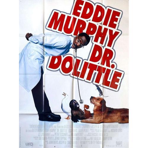 Docteur Dolittle (Dr. Dolittle) - Affiche Originale De Cinma - Format 120x160 Cm - Un Film De Betty Thomas Avec Eddie Murphy, Ossie Davis, Oliver Platt, Peter Boyle, Richard Schiff - Anne 1998