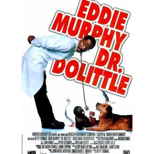 Docteur Dolittle (Dr. Dolittle) - Affiche Originale De Cinma - Format 40x60 Cm - Un Film De Betty Thomas Avec Eddie Murphy, Ossie Davis, Oliver Platt, Peter Boyle, Richard Schiff - Anne 1998